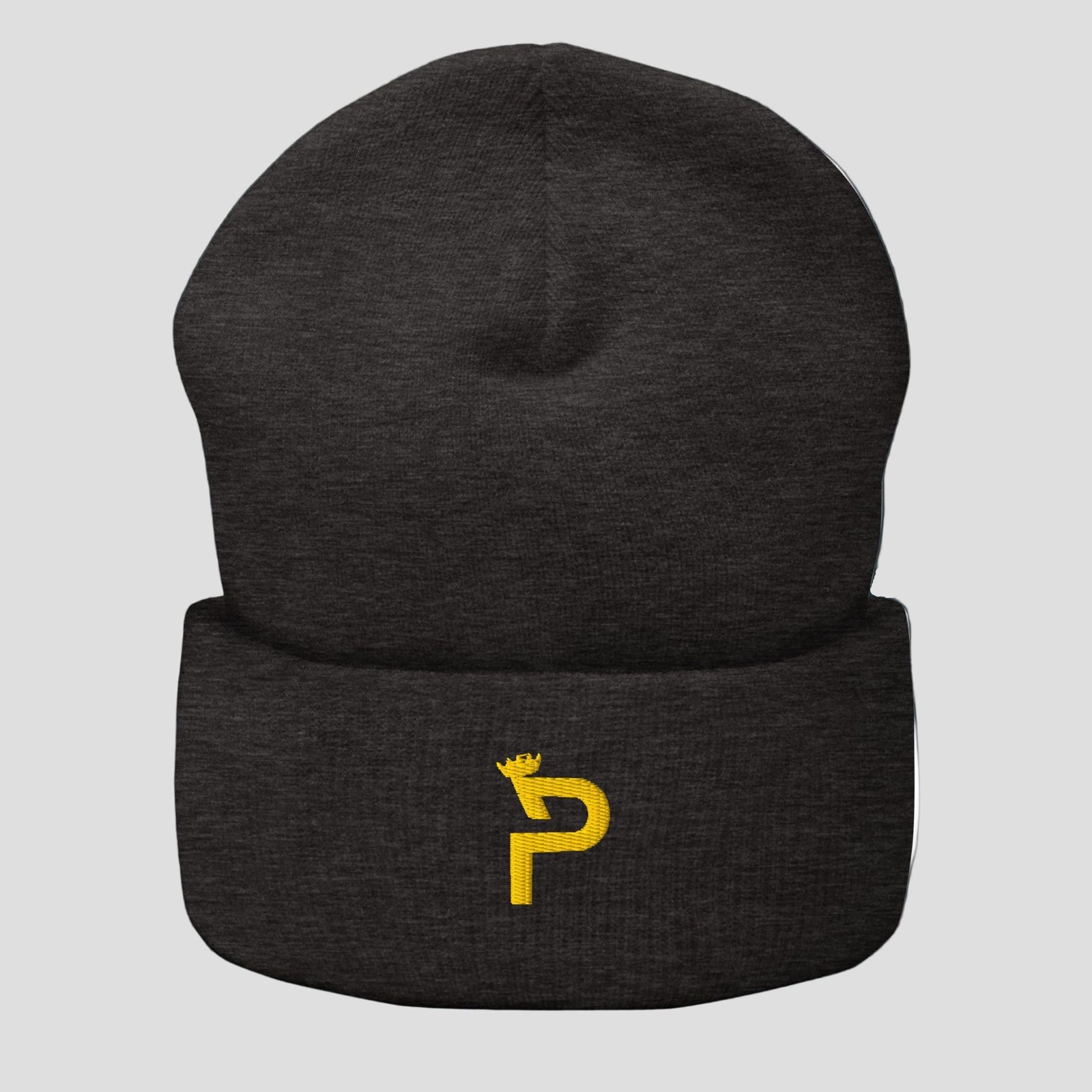 Dark Grey Cuffed Beanie