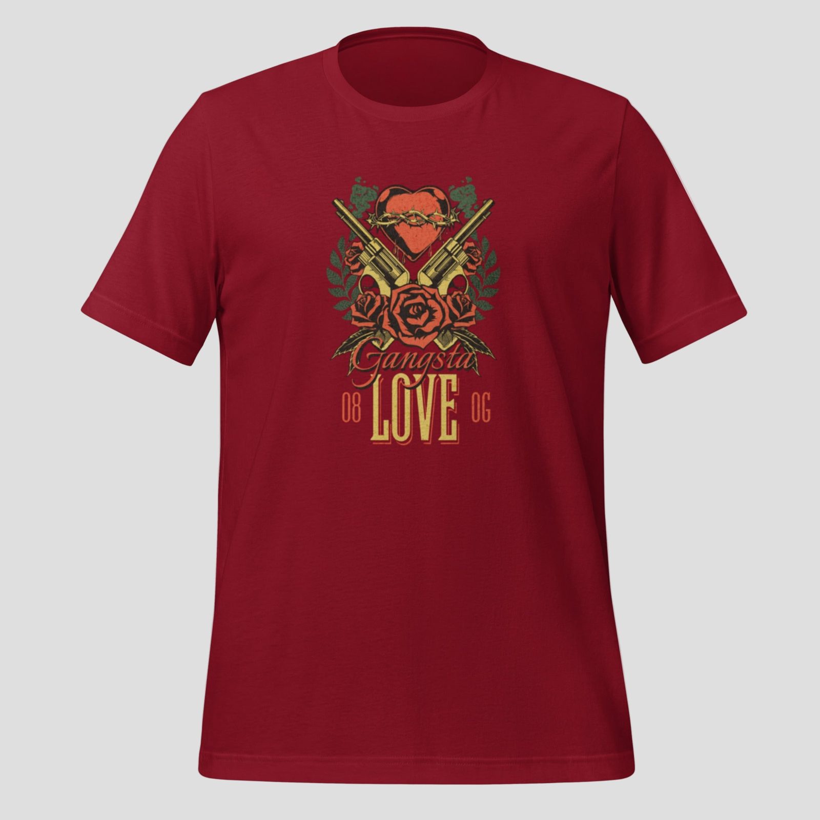 Violent Rose T-Shirt, Cardinal