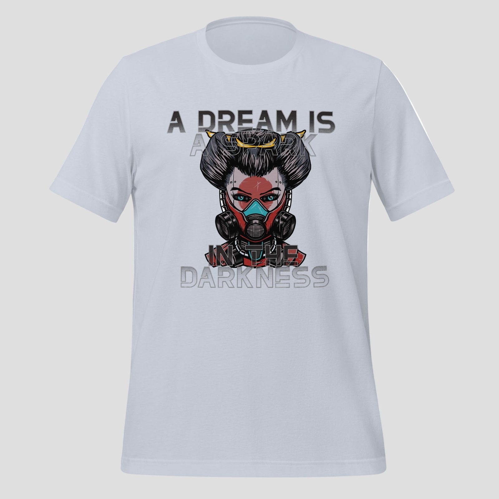 Cyber Geisha T-Shirt, Light Blue
