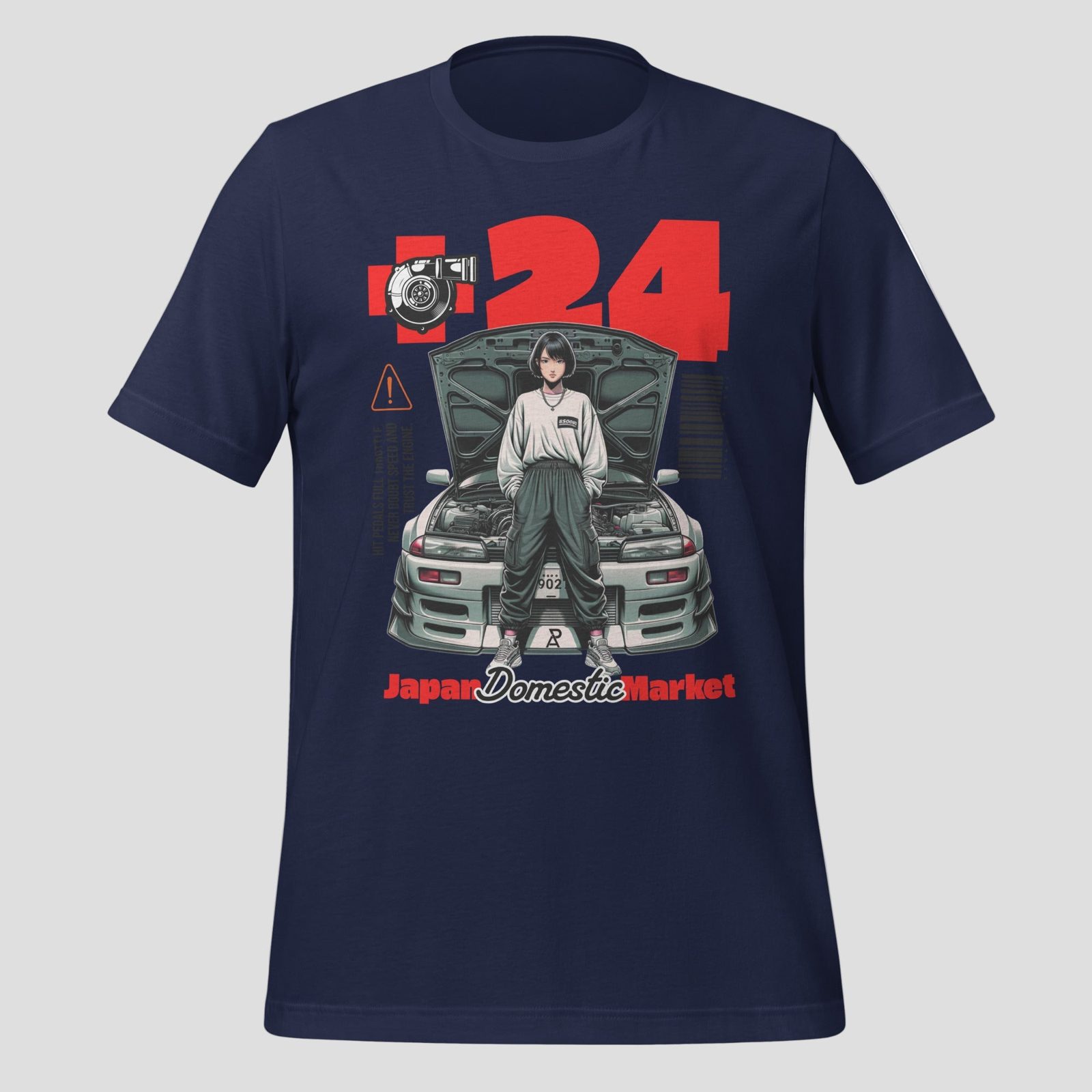 Jdm Style T-Shirt, Navy