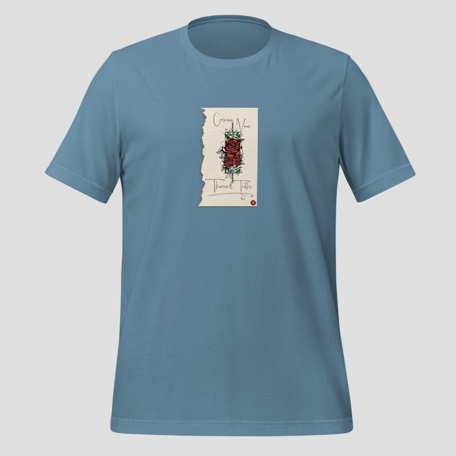 Crimson Thorns T-Shirt, Steel Blue