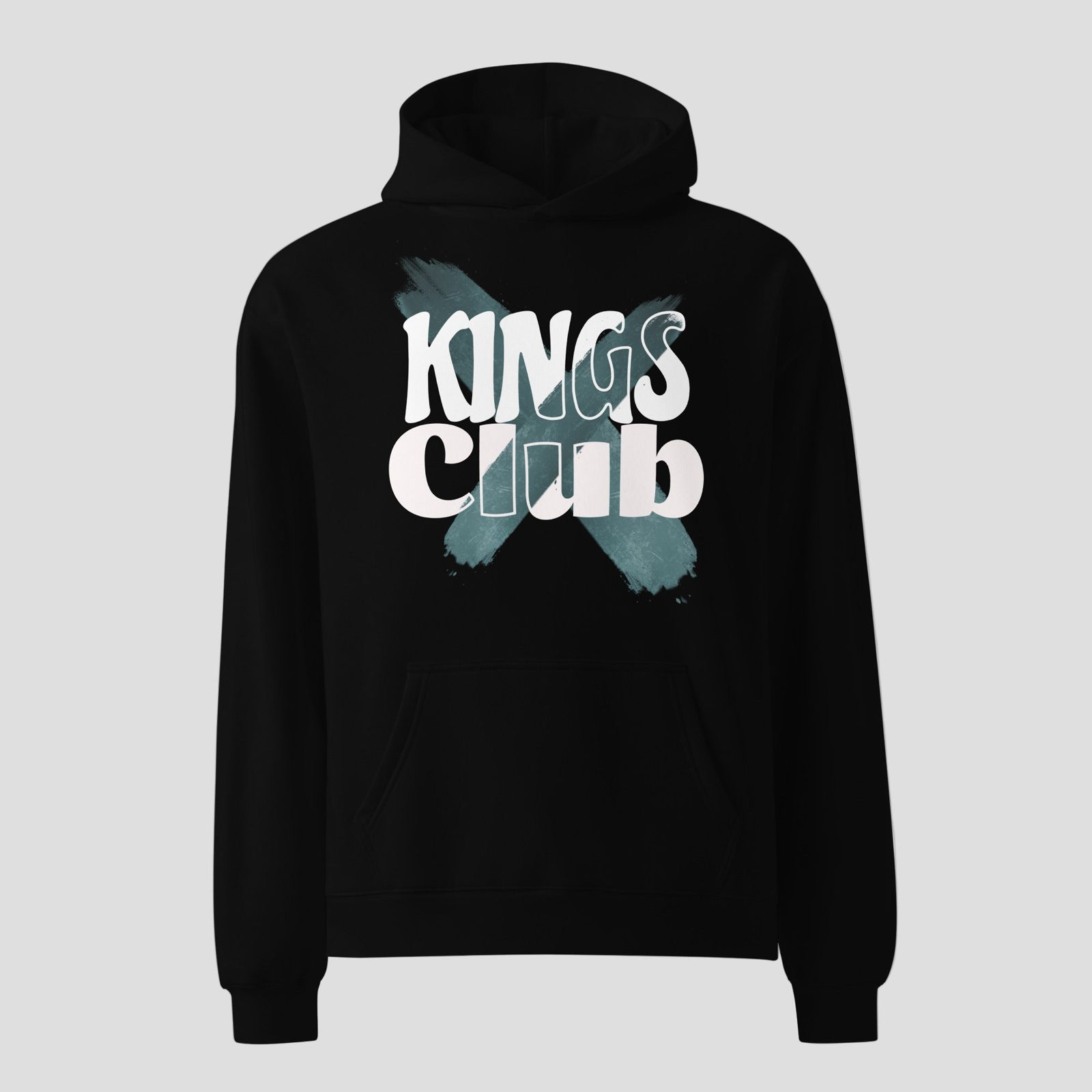 Kings Club Oversized Hoodie, Black