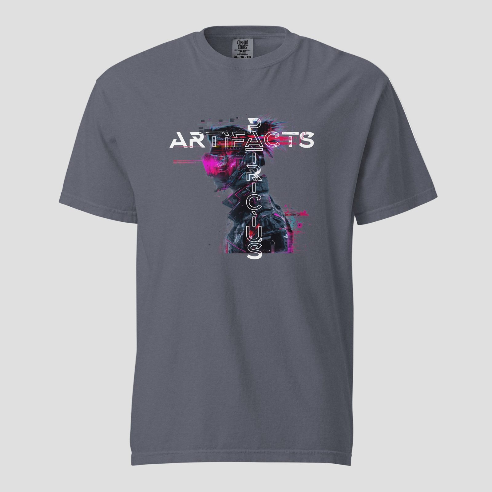 Glitched T-Shirt, Denim
