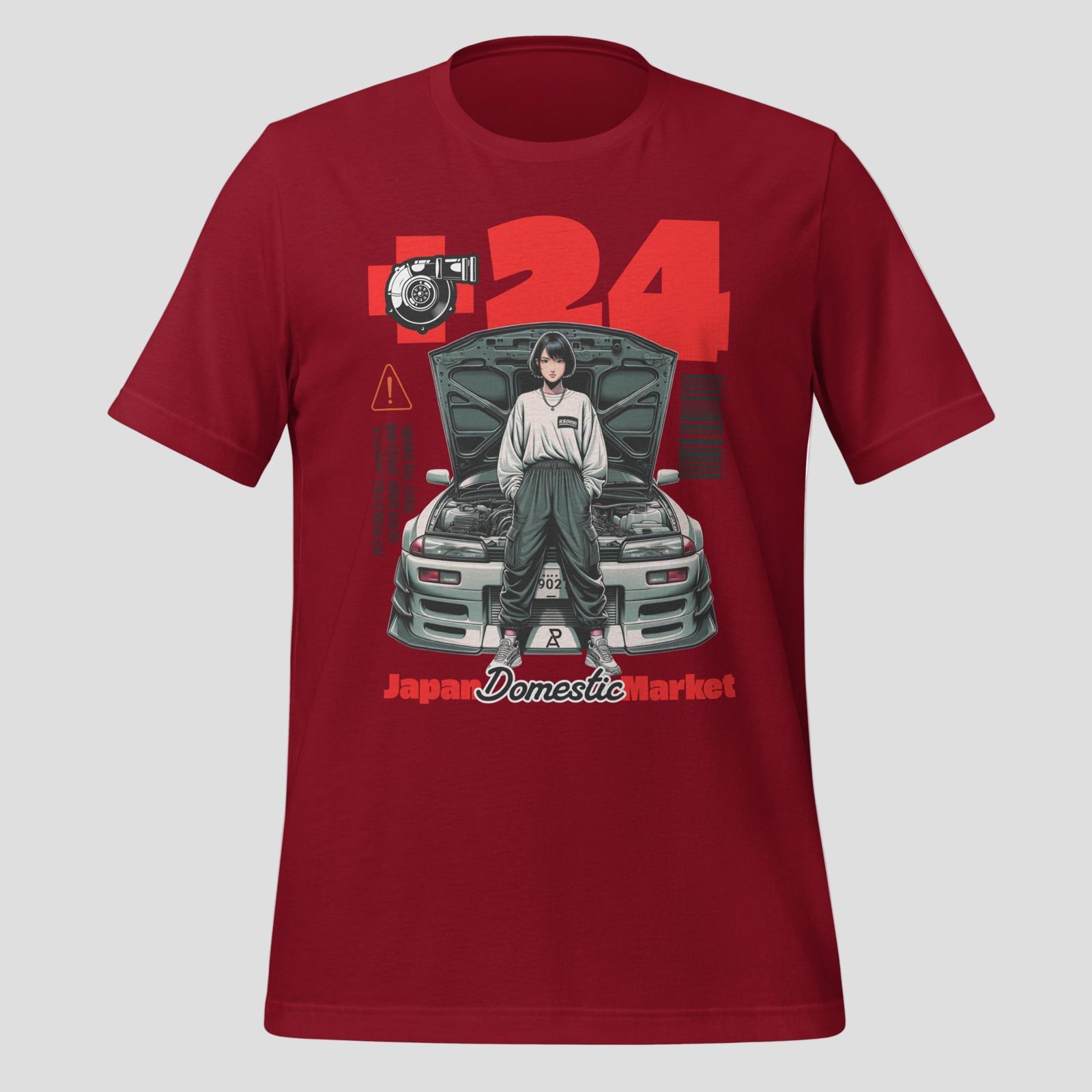 Jdm Style T-Shirt, Cardinal
