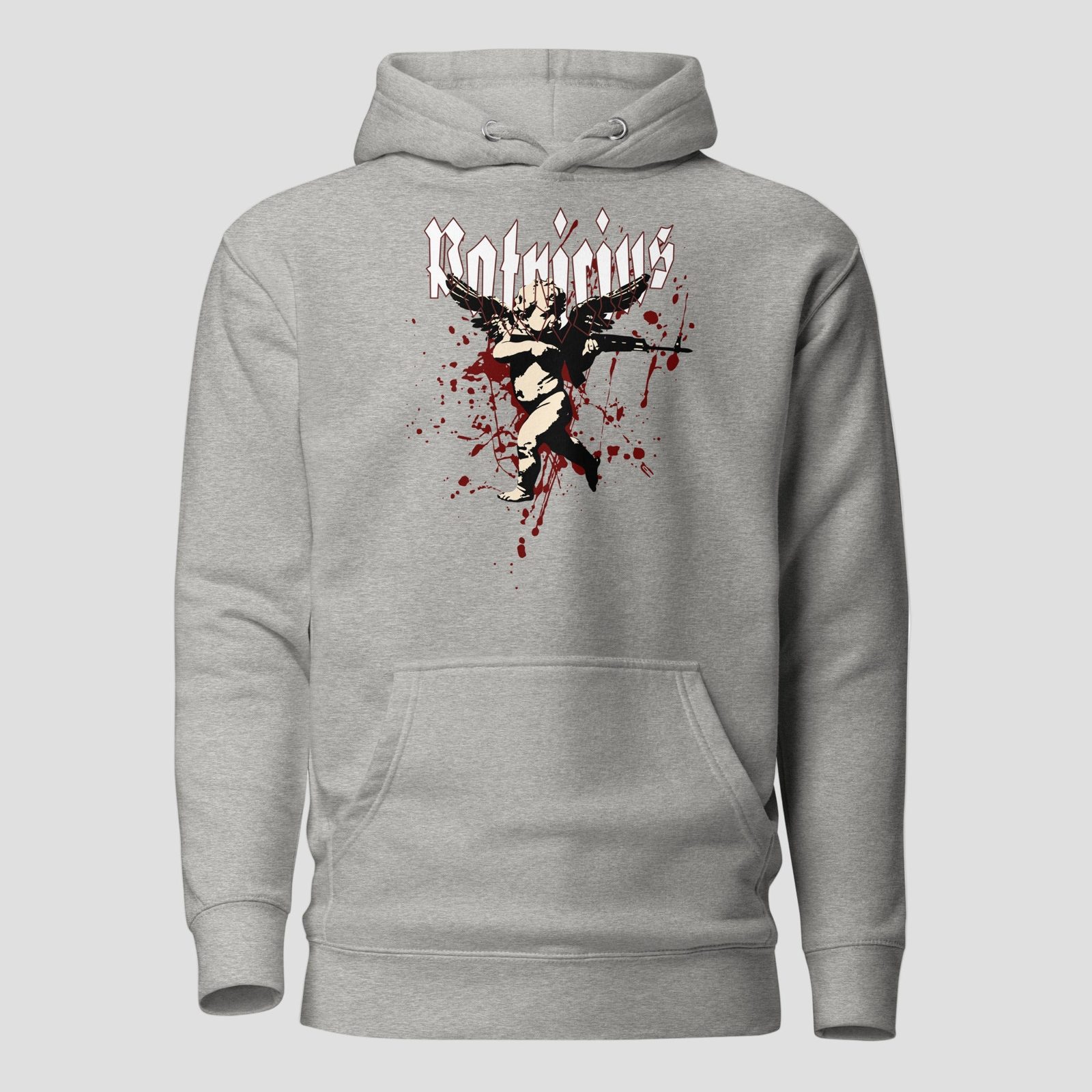 War Cupid Hoodie, Carbon Grey