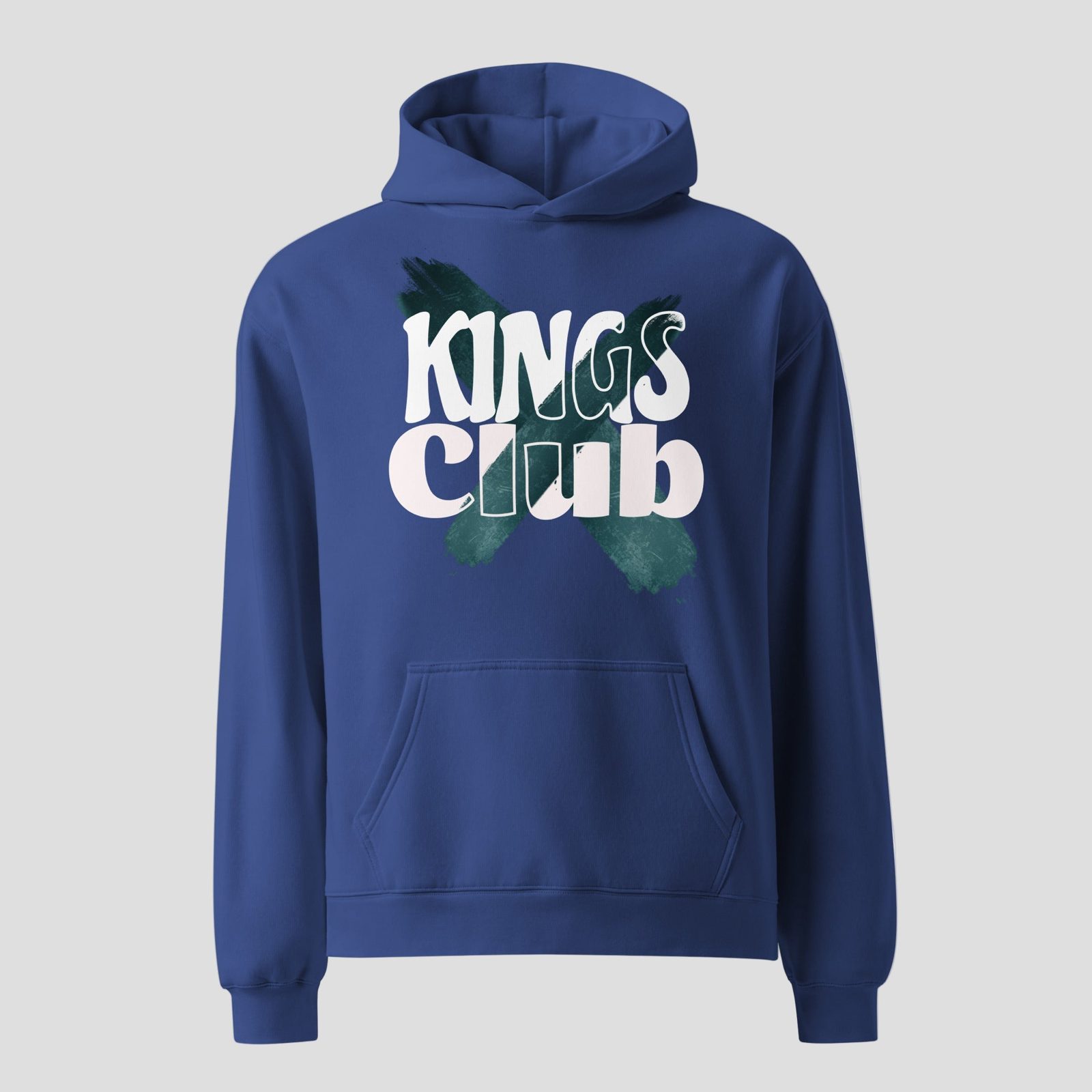Kings Club Oversized Hoodie, Cobalt