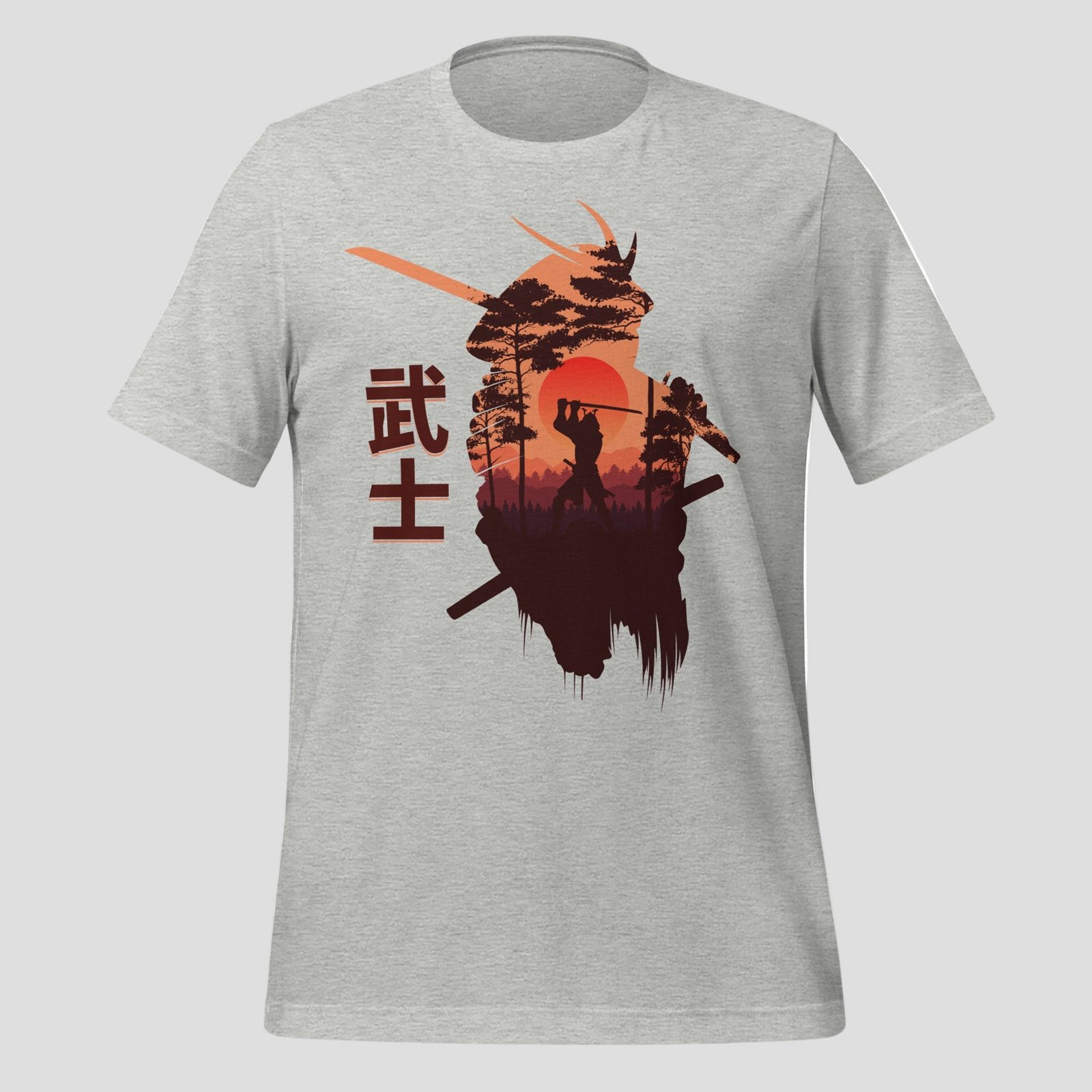 Sunset Samurai T-Shirt, Athletic Heather