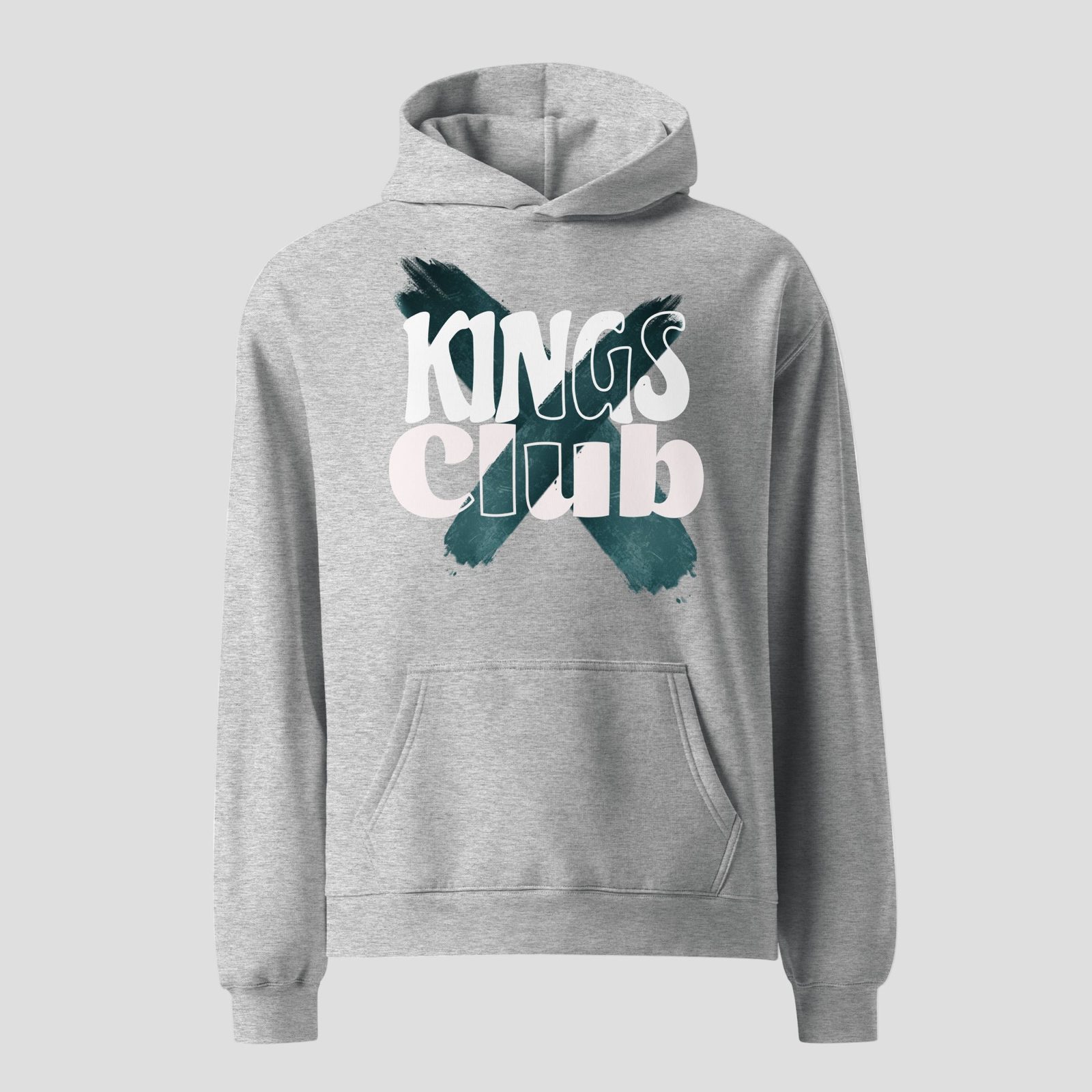 Kings Club Oversized Hoodie, Athletic Heather