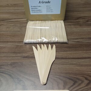 Wooden Knifes Unwrapped 100’s A Grade