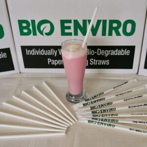 Bio Enviro Milkshake Straw 8mmx190mm 1400s
