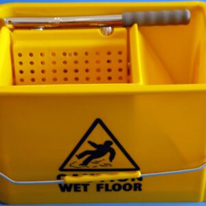 Trolley Bucket with Wringer – 20L Yellow