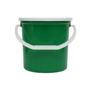 Bucket 5L Green Round With Handle & Lid