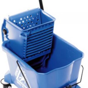 Trolley Bucket With Wringer 36L Blue