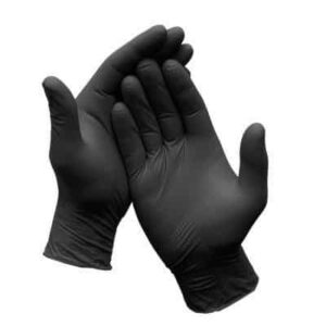 Gloves Nitrile Large Black 100s