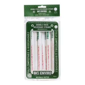 Bio Enviro 12mm Paper Wrapped Double Thick Straw