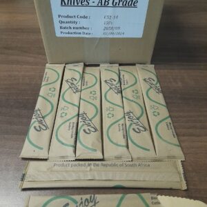 Wooden Knifes Individually Wrapped 150’s AB-Grade