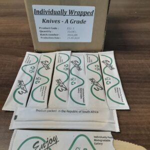 Wooden Knifes Individually Wrapped 150’s A-Grade